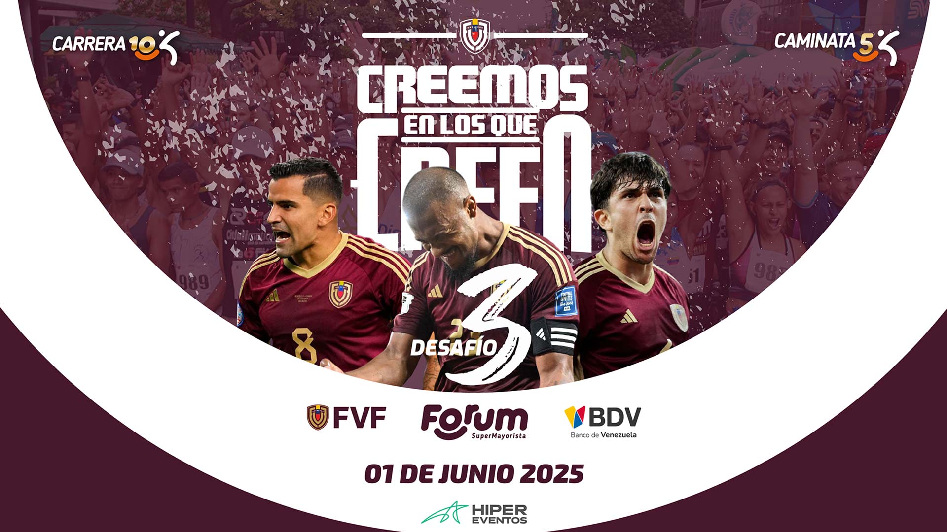 Forum SuperMayorista vivió una jornada llena de adrenalina y energía con su Carrera-Caminata Vinotinto